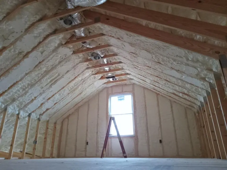 Spray foam roofing application for Crawl Space Insulation project in Lakewood Ranch